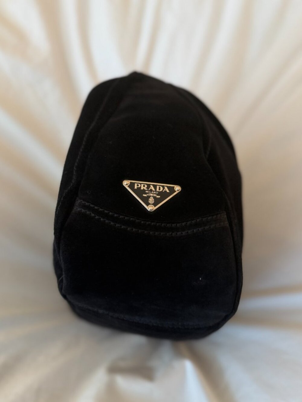 PRADA black Suede Hobo bag - Picture 4 of 9